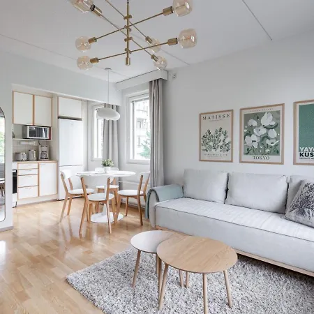 Stylish 1br With Private Sauna & Balcony Apartament Tampere