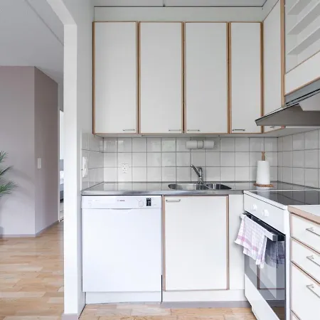 Daire Stylish 1br With Private Sauna & Balcony Tampere